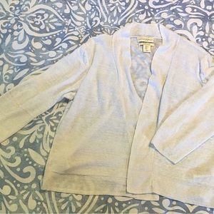 Cynthia Rowley white linen shrug, size XL